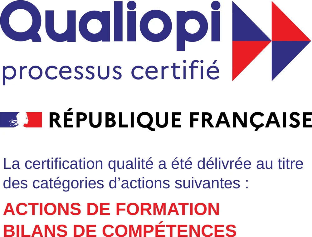 Qualiopi, processus certifié, République française : certification qualité délivrée au titre des actions de formation et des bilans de compétences